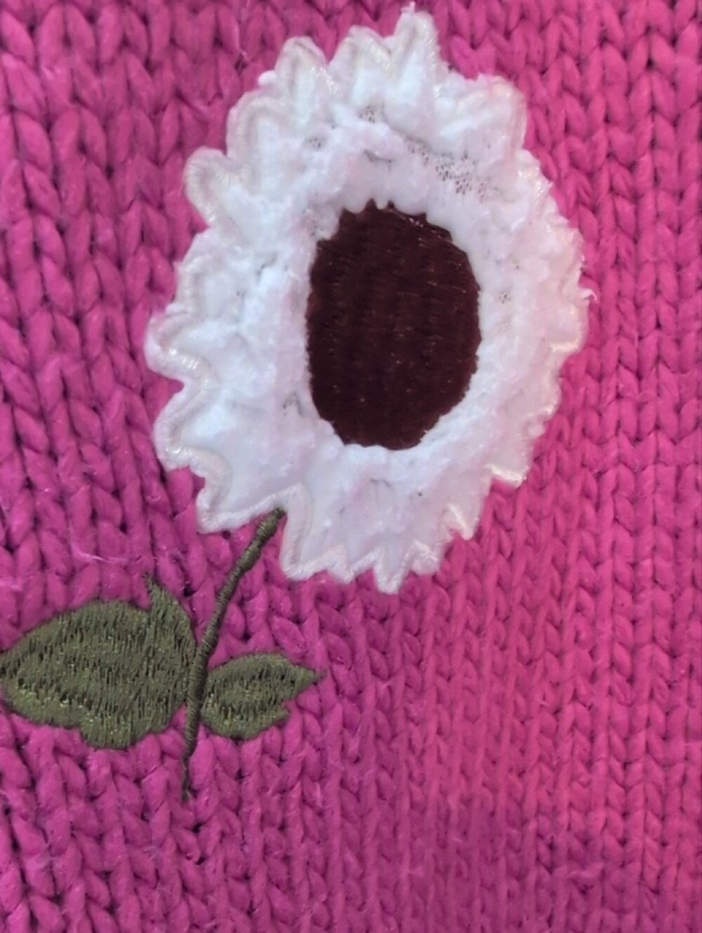 Forever 21 Fuchsia Floral Crewneck Sweater - Picture 3 of 5